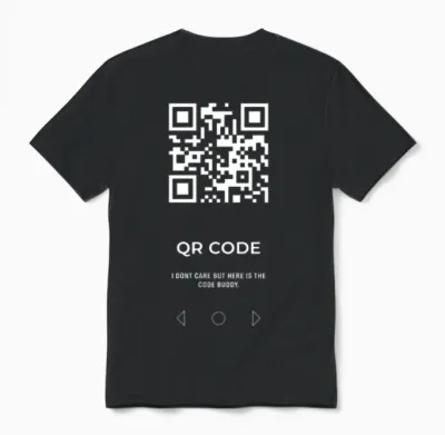 Qr Code Unisex T-Shirt - Black