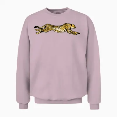 Cheetah Leopard Unisex Sweatshirt - Light Pink