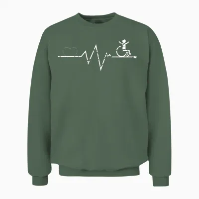 Funny Wheelchair Quote Unisex Sweatshirt - Military Green