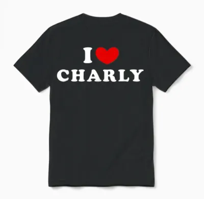 I Love Charly, I Love Charly T-Shirt, Black Unisex T-Shirt - Black