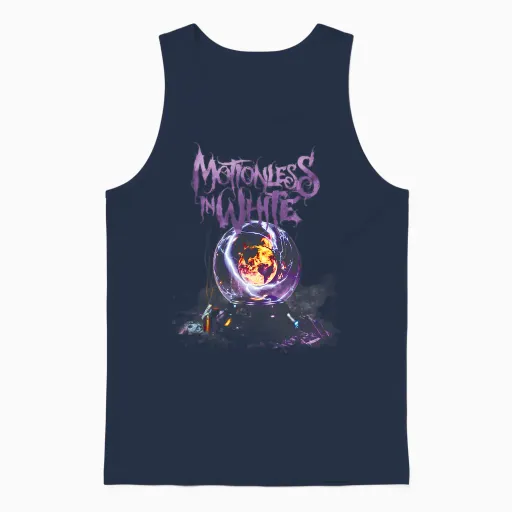 Motionless in White Official Merchandise - Steotw Alt Unisex Tank Top in Navy