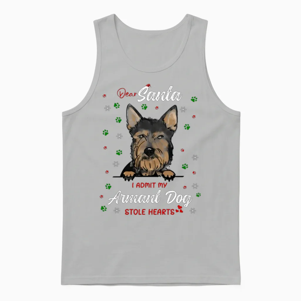 Armant Dog Dog Christmas Dog Breed Unisex Tank Top in Ash