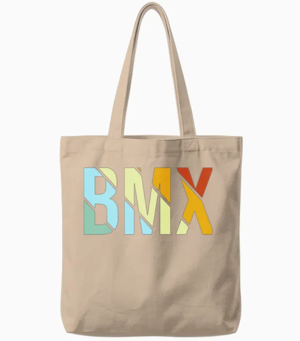 Bmx Retro - Cycling Tote Bags in Natural