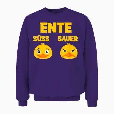Ente Süß - Sauer Lustig Witzig Koch Landwirt Unisex Sweatshirt - Purple