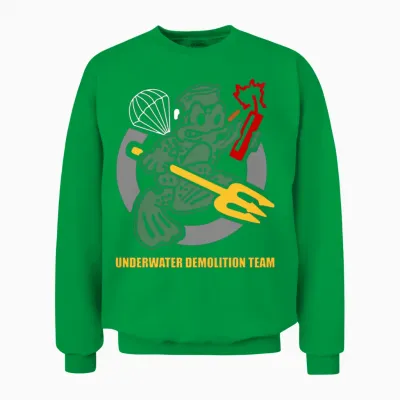 Udt Underwater Demolition Team Frogmen Unisex Sweatshirt - Irish Green