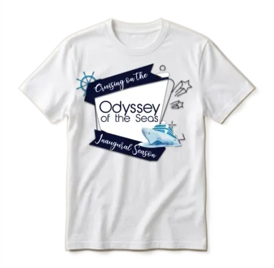 Odyssey of the Seas Cruising Inaugural Season Unisex T-Shirt - White