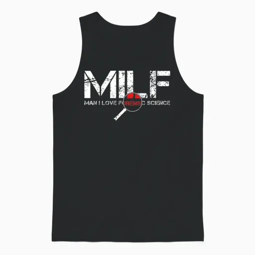 I Love Forensic Science Forensics Science Student Unisex Tank Top in Black