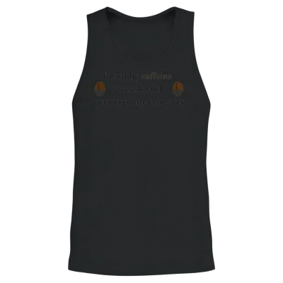 Fueled by Caffeine Sarcasm and Inappropriate Unisex Tank Top - Black