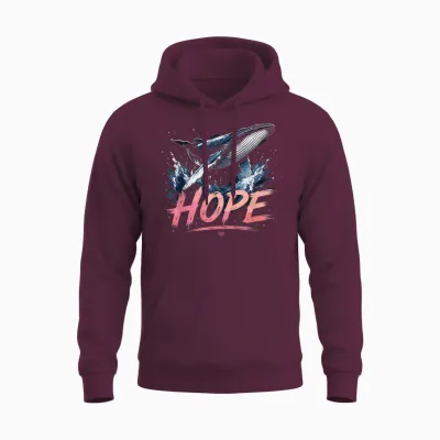 Timmy (hope) Der Buckelwal - Team Timmy Unisex Hoodie - Maroon