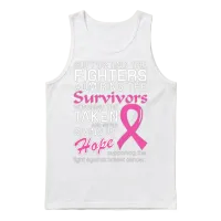 Breast Cancer - Supporting the Fight Against Bre Unisex Tank Top - White – 1