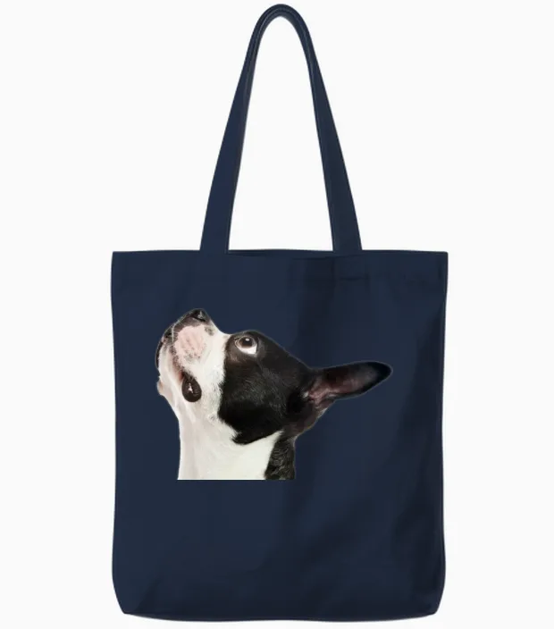 Dog - Lovers Tote Bags in Navy