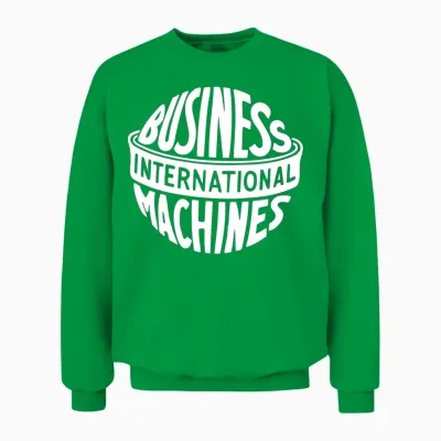 Vintage Ibm Logo Unisex Sweatshirt - Irish Green