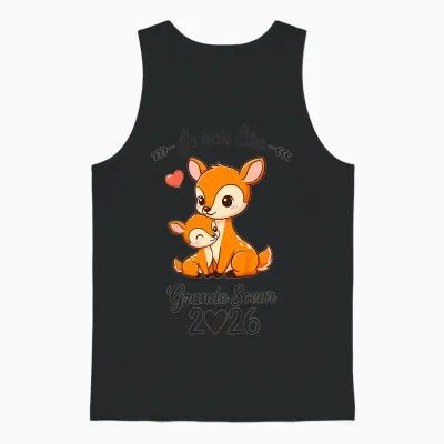 Child Future Big Sister 2026 I Will Be Big Sister 2026 Unisex Tank Top - Black