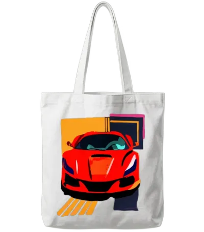 Art Rides Tote Bags - White