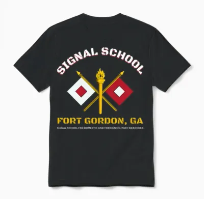 Fort Gordon Signal School Unisex T-Shirt - Black