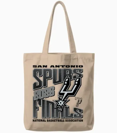 Nba San Antonio Spurs 2026 Finals Let's Go T Shirts and Tees for Men and Women Tote Bags - Natural