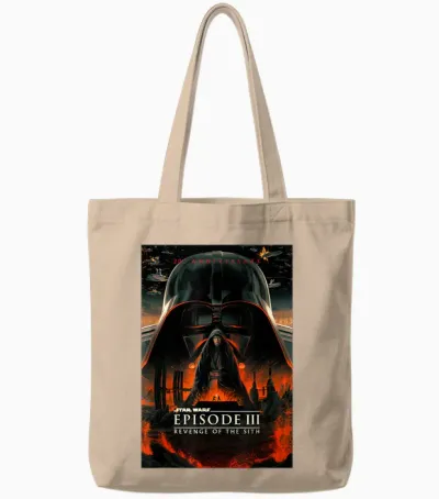 Star Wars 20th Anniversary Episode Iii Epic Chest Tote Bags - Natural