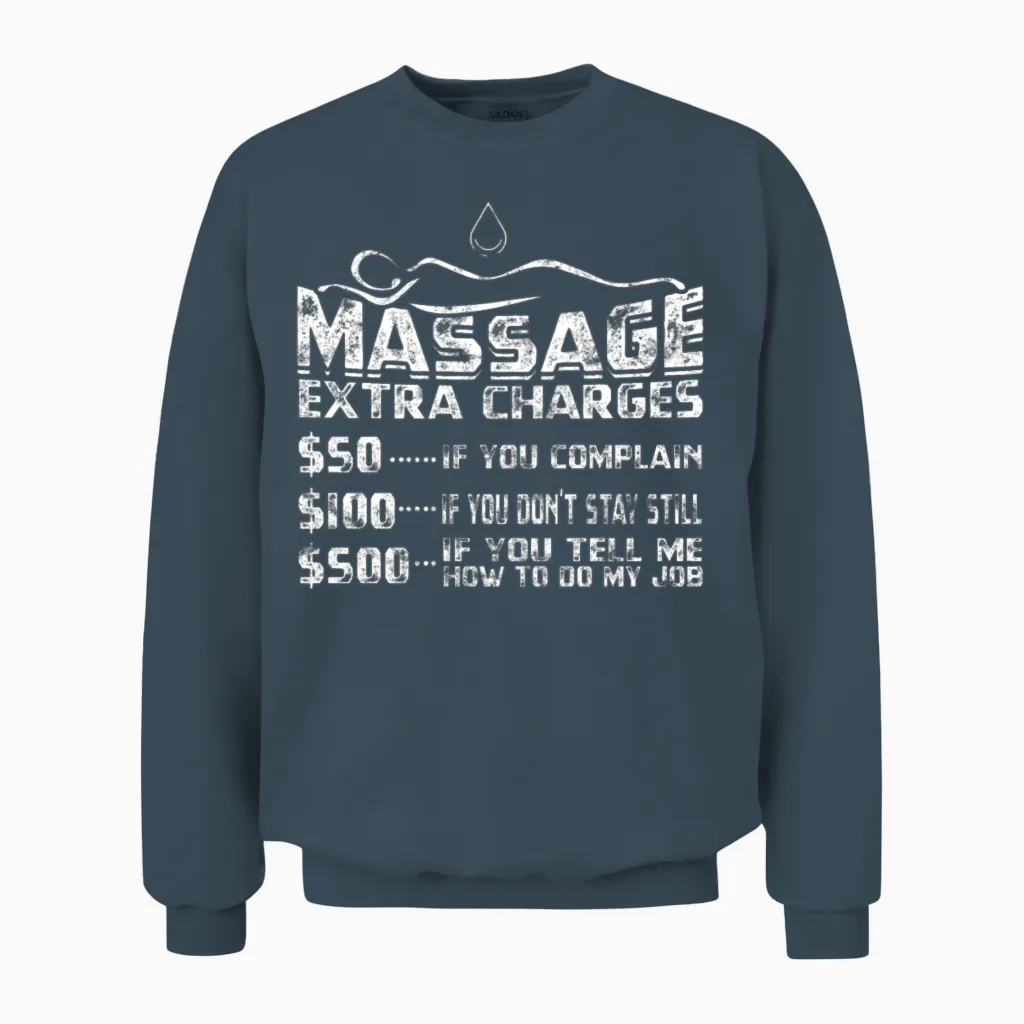 Therapy Massage Muscle Massage Therapist Unisex Sweatshirt in Dark Heather
