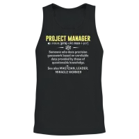 Project Manager Shirt - Being a Project Manager Is Unisex Tank Top - Black – 2