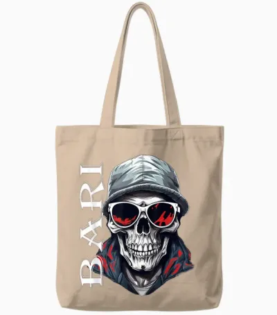 Bari T-Shirt Tradition Ultras Italy Bari Men's & Women's T-Shirt, Black Tote Bags - Natural