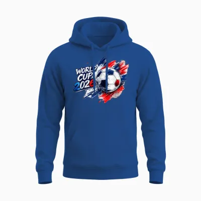 Football - Coupe Du Monde 2026, Bleu/rouge Unisex Hoodie - Royal