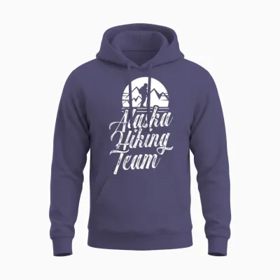Alaska Hiking Team Hiker Nature Hike Unisex Hoodie - Heather Sport Dark Navy