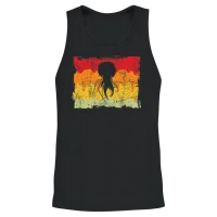 Jellyfish Retro Unisex Tank Top - Black – 2