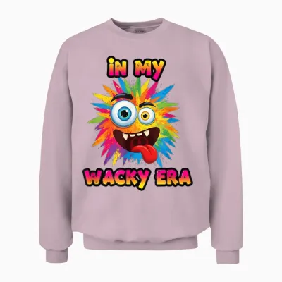 Wacky Costume Mismatch Day Outfit Unisex Sweatshirt - Light Pink