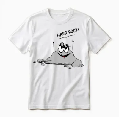 Funny Rock Shirt Funny Picture Unisex T-Shirt - White