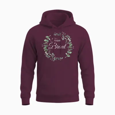 Jga Junggesellenabschied Kostüm Frauen Team Braut Unisex Hoodie - Maroon