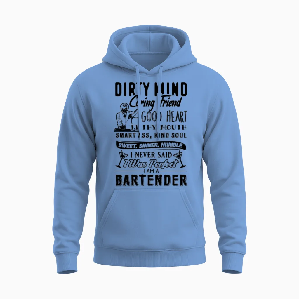 I Am a Bartender Unisex Hoodie in Carolina Blue