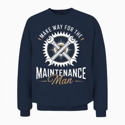Maintenance Man Funny Technician Unisex Sweatshirt - Navy