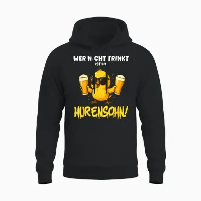 Hurensohn - Malle Outfit 2025 - Apres Ski, Rum & Bombe Unisex Hoodie - Black