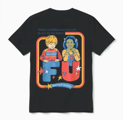 Today's Problems F U Sarcastic Retro Funny Adult Humor Unisex T-Shirt - Black