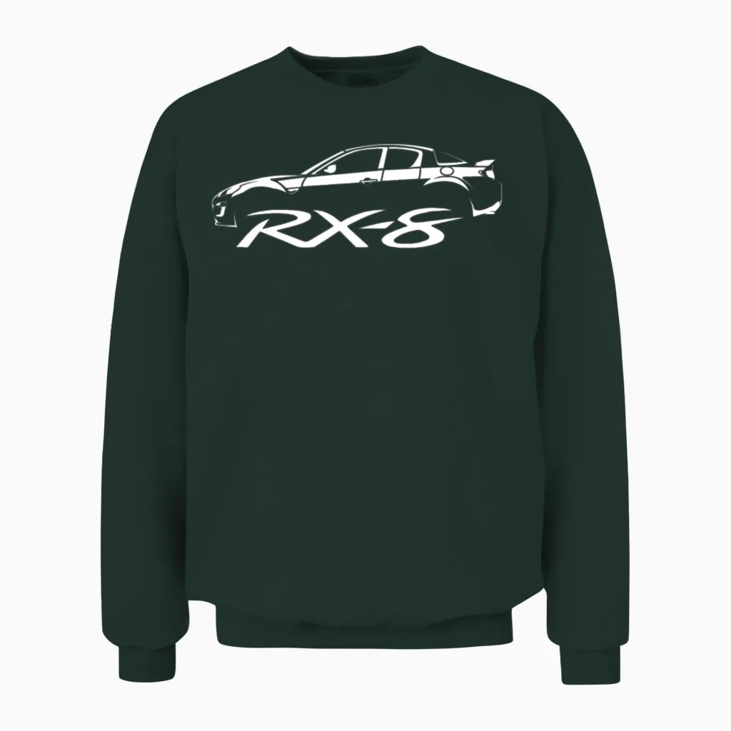Mazda Rx-8 Sports Car Cars & Muscle Gift Unisex Sweatshirt in Forest