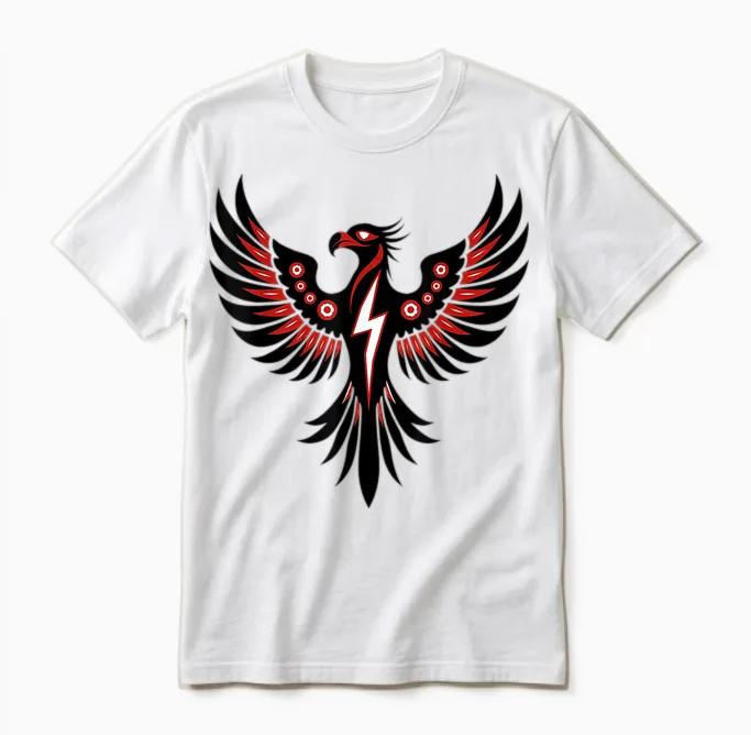 Thunderbird Indigenous Peoples Day Tribal Native American Unisex T-Shirt in White