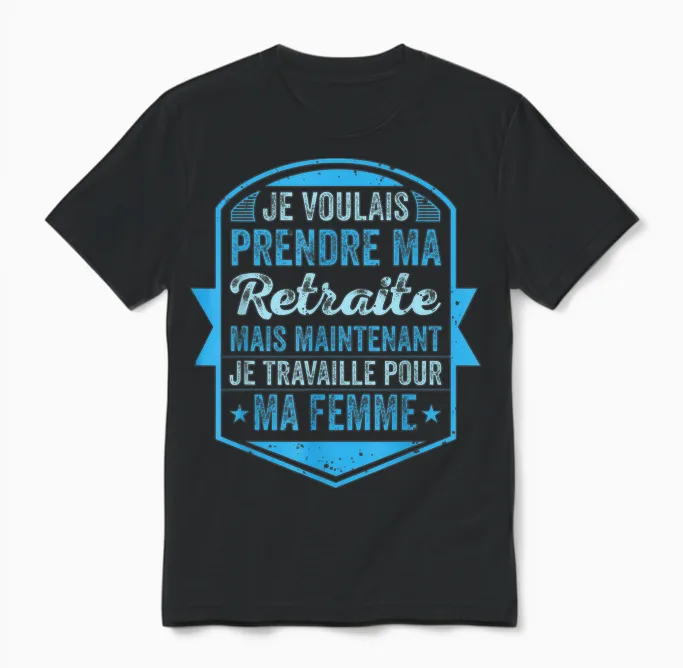 Pensioner Retirement Departure Man T-Shirt, Black, S Unisex T-Shirt in Black