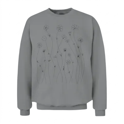 Line Art Unisex Sweatshirt - Sport Grey
