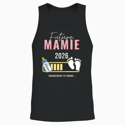Granny in 2026 Announcement Pregnancy Future Granny Soon 2026 T-Shirt, Black, Female X-Small Unisex Tank Top - Black