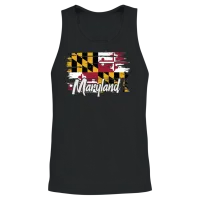 Maryland Flag Marylander Unisex Tank Top - Black – 2