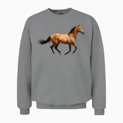 Horse Unisex Sweatshirt - Sport Grey