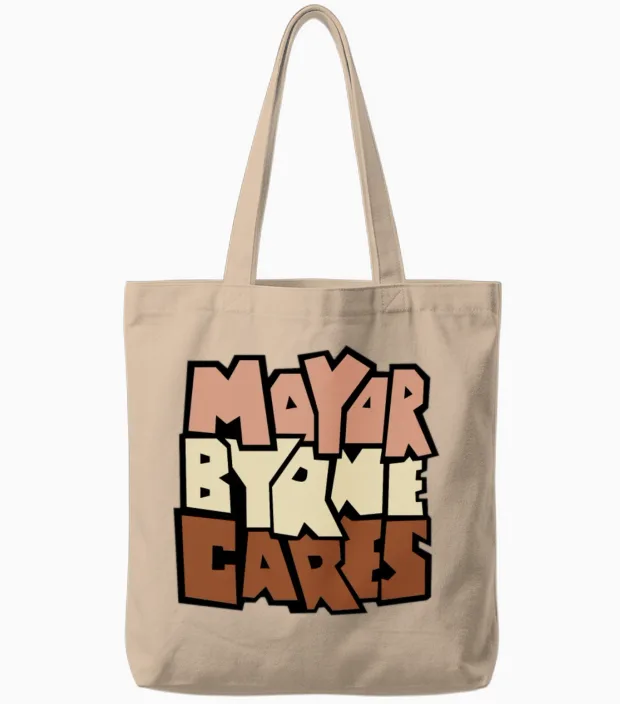 Mayor Byrne Cares Cars & Muscle Gift Tote Bags in Natural
