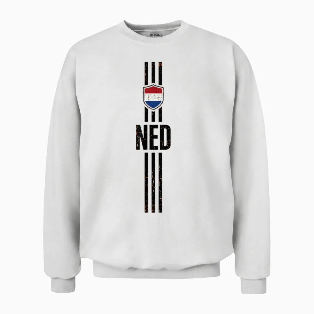 Netherlands Tshirt Dutch Holland Netherland Nederland Unisex Sweatshirt in White