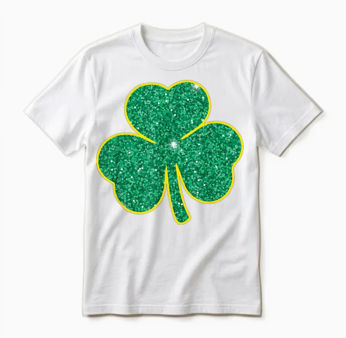 Leprechaun's Pick: Happy St. Patrick's Day Shamrock Paddy T-Shirt, Black, S Unisex T-Shirt in White