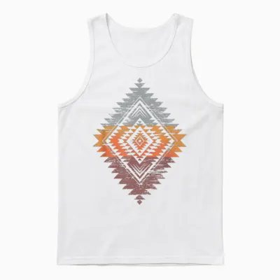 Südamerika Muster Indianer Azteken Unisex Tank Top - White