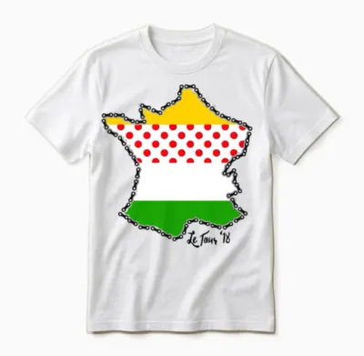 Le Tour '18 by Bob Roll Unisex T-Shirt - White