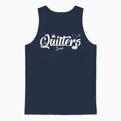 Proud Quilters Unisex Tank Top - Navy