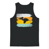 Pelican Retro Unisex Tank Top - Black – 1