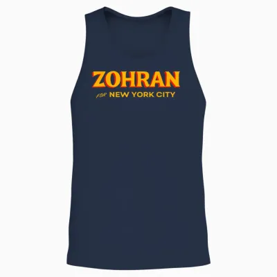 Zohran for New York City Zohran for Mayor of New York Unisex Tank Top - Navy