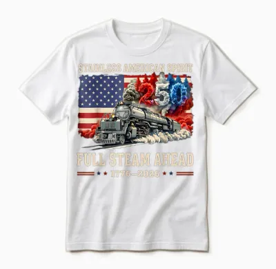 Big Boy 4014 Vintage 250 Steam Locomotive Railroad Train Unisex T-Shirt - White